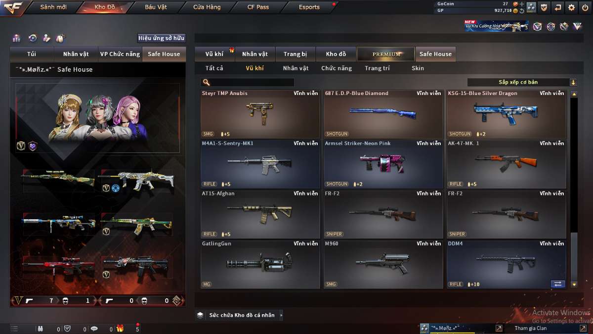 shop acc cf uy tin gia re